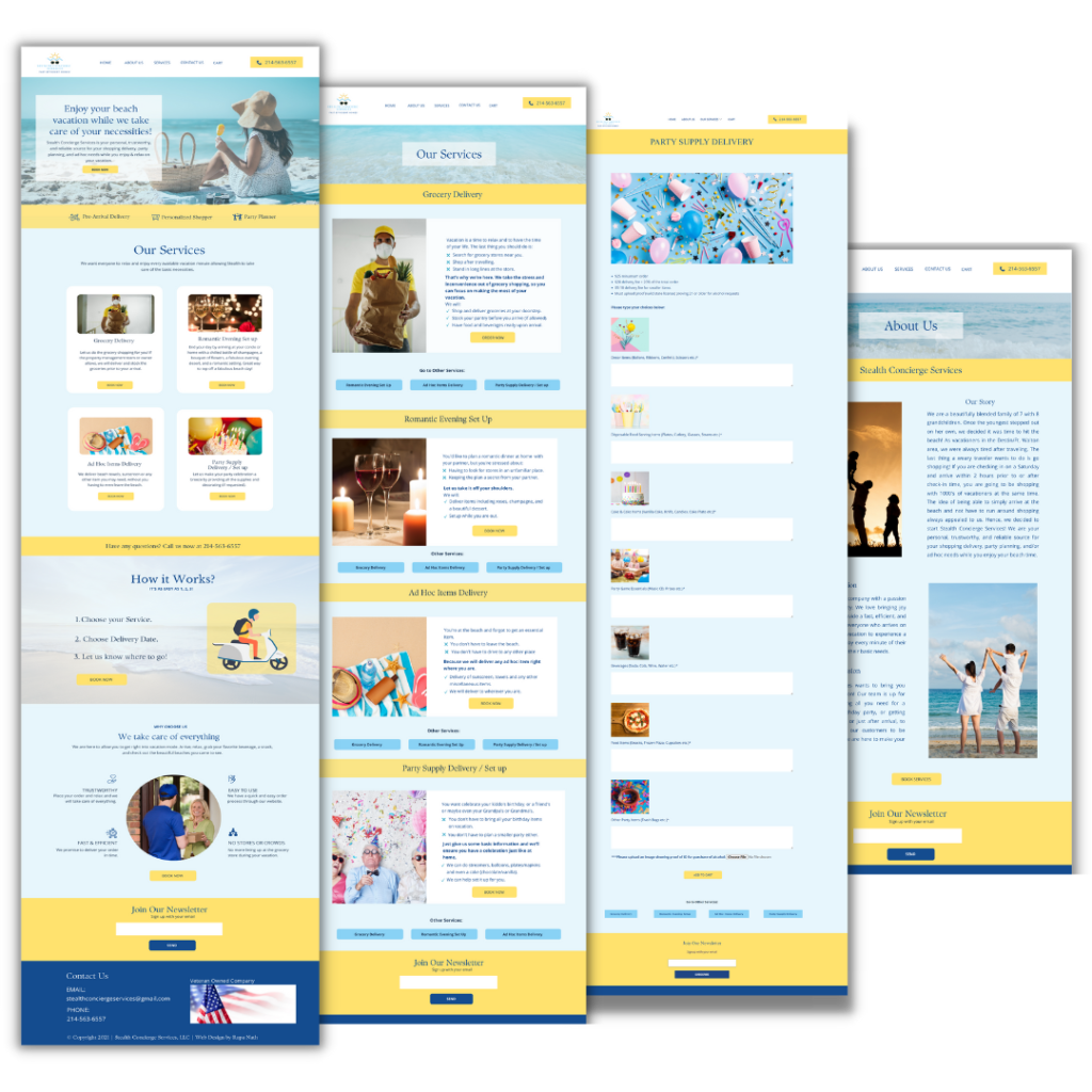 Concierge Delivery Service Website